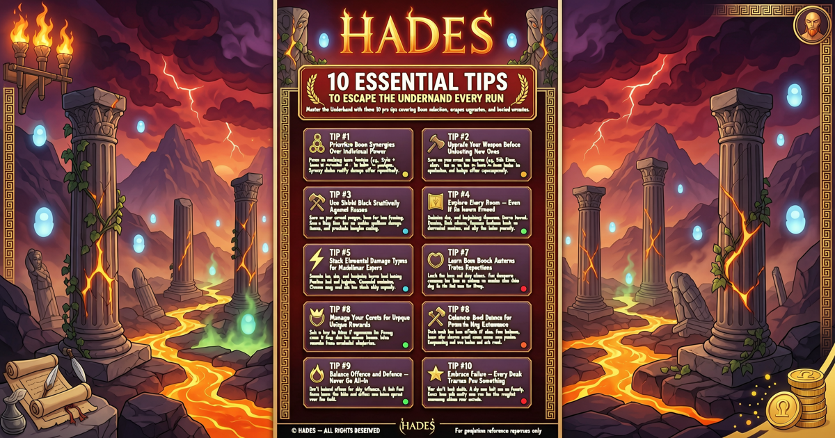 Hades: 10 Essential Tips to Escape the Underworld Every Run